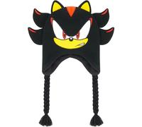 Concept One Unisex's Shadow Beanie Hat, Sonic The Hedgehog Peruvian Winter Knit Cap with 3D Ears and Tassels, Black, One Size