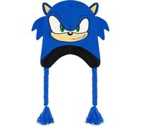 Concept One Unisex's Sonic The Hedgehog Peruvian Beanie, Cuffed Winter Knit Cap Hat, Blue, One Size