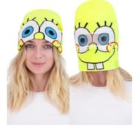 Concept One Unisex's Spongebob Roll Down Cuff Beanie Hat, Yellow, One Size