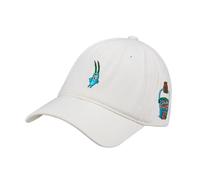 Concept One Unisex's Spongebob Squarepants Dad Hat, Plankton Chum Bucket Adjustable Baseball Cap with Curved Brim, White, One Size