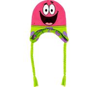 Concept One Unisex's Spongebob Squarepants Hat, Peruvian Knit Acrylic Beanie Cap, Green Tassels, One Size