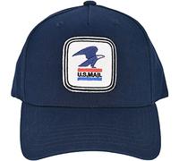 Concept One Unisex's U.s. Mail Hat, USPS Eagle Embroidered Logo Adjustable Adult Snapback Baseball Cap with Curved Brim, Navy Blue, One Size