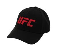 Concept One Unisex's UFC Baseball Hat, 6 Panel Adult Flex Fit Active Sport Cap with Curved Brim, Black, One Size