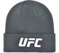 Concept One Unisex's UFC Beanie Hat, Cuffed Winter Knit Cap with Logo, Charcoal, One Size