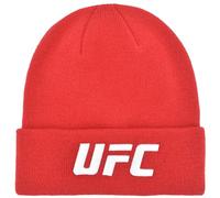Concept One Unisex's UFC Beanie Hat, Cuffed Winter Knit Cap with Logo, Red, One Size