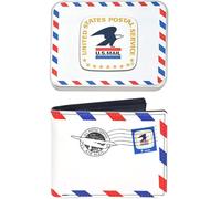 Concept One USPS U.S Mail Bifold Wallet in a Decorative Tin Case, Multi