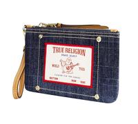 Concept One Women True Religion Mini Wallet with Wrist Strap, Dark Denim