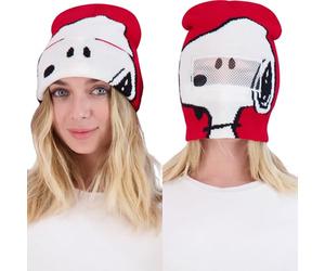 Concept One Women's Peanuts Snoopy Beanie Hat, Knit Roll Down Cuffed Winter Cap Beanie Hat