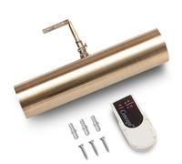 Concept2 102L Cordless Remote Control LED Picture Light- 11 1/2 inch Antique Brass with Silver Undertones
