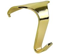 Concept4u 10 x Moulding Hooks Strong Electro Brassed Plated Picture Rail Hanging Wall Hooks Ideal for Photos, Frame, Mirror, Hangers, Home Decor