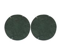 Concept4u 12" Inch Natural Green Jute Hanging Basket Liner 2 Pack | Round Shaped Green Hanging Basket Liner Home and Garden Plant Care Flower Pot Planter Pre Cut Easy Fit Fibre Base