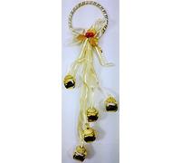 CONCEPT4U® 30cm Stunning Gold Jingle Bells Door Hanger Christmas Decoration (DP27)