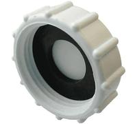 CONCEPT4U® 32mm (1.25") Appliance Trap Blanking Cap with Washer - Easy Fit Plug for Washing Machine & Dishwasher Waste Pipe, Plumbing End Stop Tool