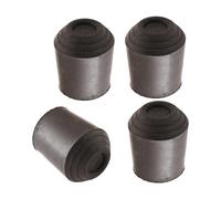 Concept4u 4 x 19mm Walking Stick Rubber Ferrule 3/4" Black Walking Cane Protector Walking Pole Replacement Rubber Tips Crutches Rubber Ends Ideal for Seniors Crutches, Canes, Hiking Stick