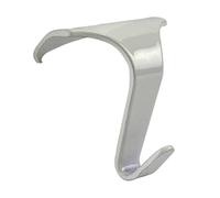 Concept4u 5 x Moulding Hooks Electro Brassed Plated Picture Rail Frames Hangers, Wall Clocks, Keychains, Protect Walls & Home Decor (Pack of 5)