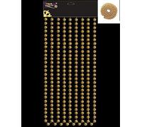 CONCEPT4U® Bead Chain - Garland 2.7 m - Gold Ideal for Tree Room Decorations or Art & Craft