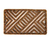 Concept4u Coir Doormat Wire Scrapper Doormat Front Door Heavy Duty Door Mat Reversable Non Slip Natural Dirt Trapper Entrance Matting Dirt Stopper