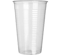 Concept4u Party Cups Disposable 200ml Plastic Cups Drinking Tumblers Glass Catering Buffet Vending Cups Water Drinks Wedding Parties Events Birthdays (200, Clear)