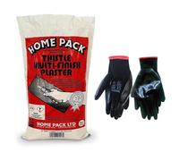 Concept4u Thistle Multi-Finishing Plaster 5kg with Large Nitrile Coated Gloves for Applying Decorative Finishes Ideal for Walls, Ceilings & Smaller Jobs