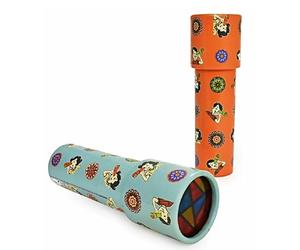 Concept4u Traditional 16cm Kaleidoscope Toy for Children Educational Optical Science Toy Colourful Rotating Magic Patterns Perfect Sensory Gift, Party Bag Filler & Stocking Stuffer for Kids.