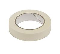 Concept4u White Masking Tape 25mm x 50m 6 Rolls Low Tack DIY Tape Decorators Masking Tape Perfect for Painting Decorating School Crafts Household or Industrial Use.