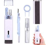Concepta 7 in 1 Electronic Cleaner Kit, Keyboard Cleaner Kit with Brush, 3 in 1 Cleaning Pen for AirPods Pro, Multifunctional Cleaning Kit for Earphone, Keyboard, Laptop, Phone, PC Monitor (Grey)