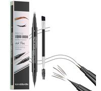 Conceptan Eyebrow Pencil, Conceptan Brow Pen, Dual-Ended Eyebrow Pencil with Micro-Fork-Tip, 3d Waterproof Smudge-Proof, Natural Fine Stroke Hair for Women Achieve Perfect Brows (04)