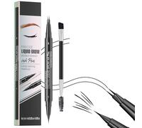 Conceptan Eyebrow Pencil, Conceptan Brow Pen, Dual-Ended Eyebrow Pencil with Micro-Fork-Tip, 3d Waterproof Smudge-Proof, Natural Fine Stroke Hair for Women Achieve Perfect Brows (03)