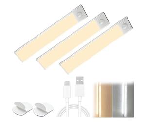 Conceptan Punch-Free Smart Sensor Magnetic Rechargeable Led Lights, 2026 New Conceptan Led Intelligent Human Long Motion Sensor Wireless Magnetic Light, for Kitchen, Stairs, 4in/7.87in (3PCS-A,7.87in)