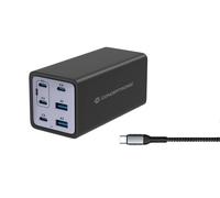 Conceptronic 6-Port 200W GaN USB PD Charger with USB-C Charging Cable.