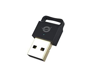 Conceptronic ABBY06B Bluetooth 5.0/4.0 USB Dongle/Receiver/Adaptor Up to 7 Devices, For Windows 7/8/8.1/10, 10-20m range