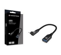 Conceptronic ABBY19B USB-C 90° Angled to USB-A OTG Adapter 10Gbps USB 3.2 Gen 2