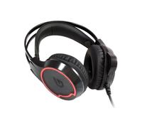 Conceptronic ATHAN01B 7.1-Channel Surround Sound Gaming USB Headset, Black/Red