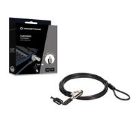 CONCEPTRONIC CUSTODIO02BS 6ft Standard Security Slot Laptop Lock with Key