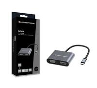 CONCEPTRONIC Dock USB-C ->HDMI,VGA,USB3.0,100WPD NEW