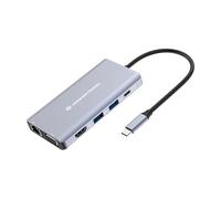CONCEPTRONIC Docking Station USB-C->HDMI, USB3.0, 100WPD 10-in-1, 0.2 m, Black