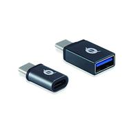 Conceptronic DONN04G OTG Adapter for USB-C 2 Pack USB-C to USB-A and USB-C to Micro-USB