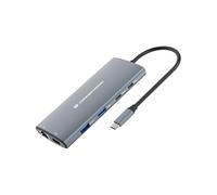 Conceptronic DONN06G 10-in-1 USB 3.2 Gen 1 Docking Station (DONN06G)・HDMI・100W USB PD・USB-C 5Gbps x 2・USB-A