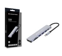 Conceptronic DONN19G 7-in-1 USB 3.2 Gen 1 Docking Station, HDMI, USB-A 3.0 x 3,