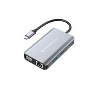 Conceptronic DONN21G 7-in-1 USB 3.2 Gen 1 Docking Station, HDMI, VGA, Gigabit Ethernet LAN, USB-A 3.0 x 3, 100W USB PD