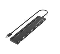 Conceptronic HUBBIES08B USB Hub 7-Port 2.0/7 x 2.0 / Extra without Power Supply/Black