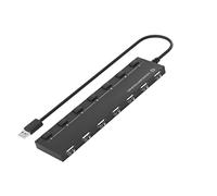 Conceptronic HUBBIES08B USB Hub 7-Port 2.0/7 x 2.0 / Extra without Power Supply/Black