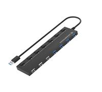 Conceptronic HUBBIES09BP USB Hub 7-Port 4x USB 3.0 3x USB 2.0 Black