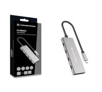 CONCEPTRONIC HUBBIES16G 4-Port USB 3.2 Gen 2 Hub, 10 Gbps, USB-C x 4, 100 W USB