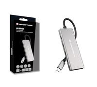 CONCEPTRONIC HUBBIES17G 7-Port USB 3.2 Gen 2 Hub 10Gbps USB-C x 4 USB-A x 3 100W USB PD Aluminum Enclosure