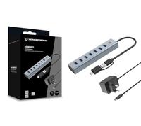 CONCEPTRONIC HUBBIES21GP 7-Port USB 3.0 Hub with Power Supply, 5Gbps, USB-A x 7