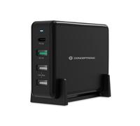 `CONCEPTRONIC Ladegerat 4Port 65W,1xUSB-C/3xUSB-A` ACC NEW