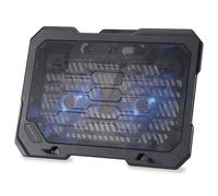 Conceptronic THANA01B Laptop/Notebook Cooling Pad/Tray for up to 15.6" devices, 2 Integrated fans, Height adjustable, Anti slip design, usb powered, Black