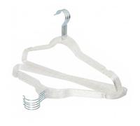 Concepts 10 Packs Acrylic Clear and Gold Glitter Hangers Heavy Duty Gold Hook, Space Saving Clothes Hanger for Closet Organization Adult Durable Fancy Non Slip Dress Shirt Jacket Blouse Hangers