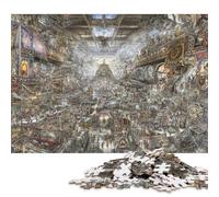 Conceptual Art Wooden Jigsaw Puzzles for Adults Fun 1000 Piece Education Game Toy Intellectual Game Decoration Stress Relief Toy Relaxation And Intelligence 1000pcs (75x50cm)